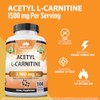 Acetyl L-carnitina 1.500 mg 100 cápsulas vegetales