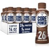 Core Power Protein Shake, Chocolate, 26g Bottle, 14oz, 12 Pack