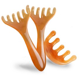 Werncy Head Massager Manual Scraping Five-Claw Massage Tool Comb Massage Comb Scalp Comb Head Massager Portable Resin Relaxation Tool Scalp Relaxation 3 Pack Suitable for Mother's Day Gift