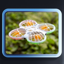 Mini Drone for Kids, Headless Remote Control Drone with Altitude Hold LED Light 360° Flip, 4K High-Definition Remote Control Nano Quadcopter with Obstacle Avoidance Function Gesture Photography 2 Batteries for Boys Girls Beginners
