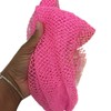 Luxe African Net Sponge Smooth Personal Bath:_Rose petal