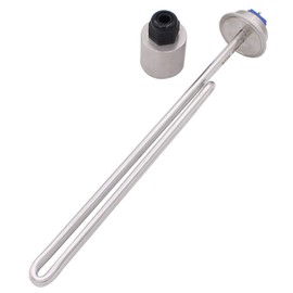 DERNORD 2 Inch (OD64) Tri-clamp 240V 5500W Foldback Heating Element Electric Water Heater with Low Watt Density