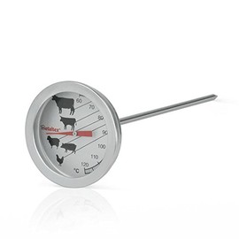 Metaltex Meat Thermometer, Stainless Steel Silver, 5.3 x 9.5 x 22.7 cm