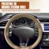 HEVLE Leather Steering Wheel Cover Lace Up, Stitch On Wrap,