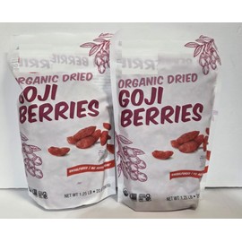 Made Nature Organic Sun Dried Unsulfured GOJI Berries 20oz 567g (Two Bags)