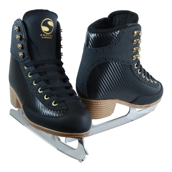 Jackson Softec Nova Black Womens/Girls Ice Figure Skates - Womens