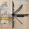 51" Extra Tall Pet Gate with Cat Door, 32-34" Wide