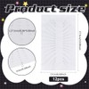 FINGERINSPIRE 12 Sheet Glitter Rhinestone Iron on Transfers Dots Clear