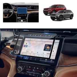 BSTW for 2024 Jeep Grand Cherokee Screen Protector for 2022-2025 Grand Cherokee 4xe 2021-2025 Grand Cherokee L 10.1-Inch Touchscreen Display Tempered Glass Protective Film