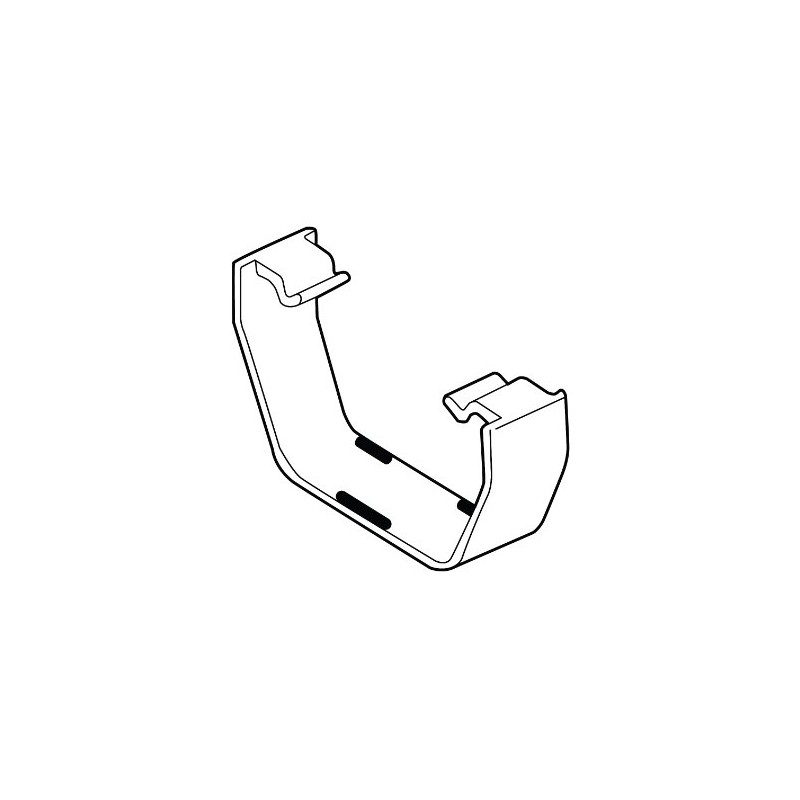 Wavin OSMA Pack of 2 4T816 Black Replacement Gutter flexiclips