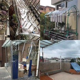 Articola windproof cold weather transparent vinyl veranda windbreak vinyl terrace vinyl curtain, 1Mx2M / 아띠꼴로 방풍 방한 투명비닐 베란다 바람막이 비닐 테라스 비닐커튼, 1Mx2M