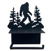 Bigfoot Sasquatch Metal Toilet Paper Holder with Phone Shelf -