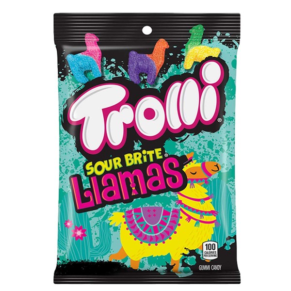 Trolli Sour Brite Llamas Gummy Candy, 4.25 bag - 12 Packs