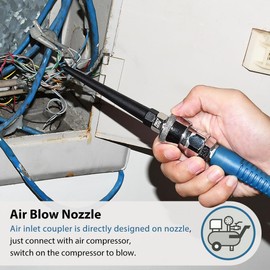 FIRSTINFO TOOLS A1845AUS 1-Piece Taiwan Metal Concentration Type Globe Valve Nozzle with Air Inlet Coupler