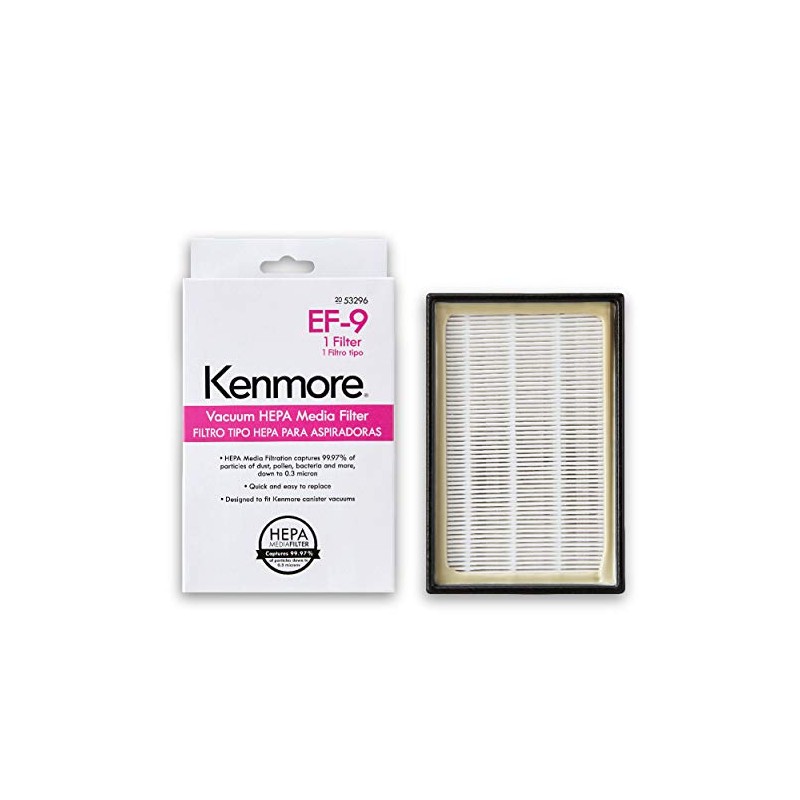 Kenmore 53296 EF-9 Media Vacuum Cleaner Exhaust Filter for Upright