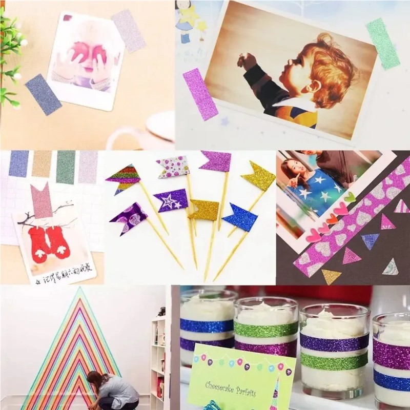 Set 50 Cintas Washi Tape Adhesivas Decorativas