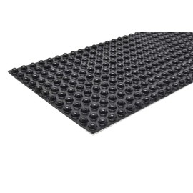 Round Self-Adhesive Rubber Bumper Feet, Stops, and Spacers .375" inches (9.5 mm) x .211" inches (5.4 mm) - 300 Pack - BS22 Black