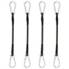 BESPORTBLE Tensioning Rubber 4 Pieces Outdoor Bungee Cords Carabiner Hooks