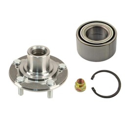 DTA Front Wheel Hub Wheel Bearing Repair Kit Compatible with 2013-2017 Honda Accord; 2015-2019 Acura TLX with Nut Retaining Clip Replaces OEM# 44600-T2F-A01 510118