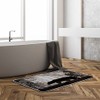 Rustic Bear Bath Mat Wildlife Bear Tree Forest Rustic Wooden