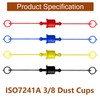 Ojeemii 8 Pcs Hydraulic Quick Coupler Dust Caps & Plugs