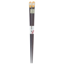 箸 干支 うし (丑 ウシ) 漆 塗装 木製 (天然木) 18cm
