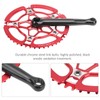 BCD130mm Bike Crankset Crank Arm Aluminium Alloy 47T Single Speed
