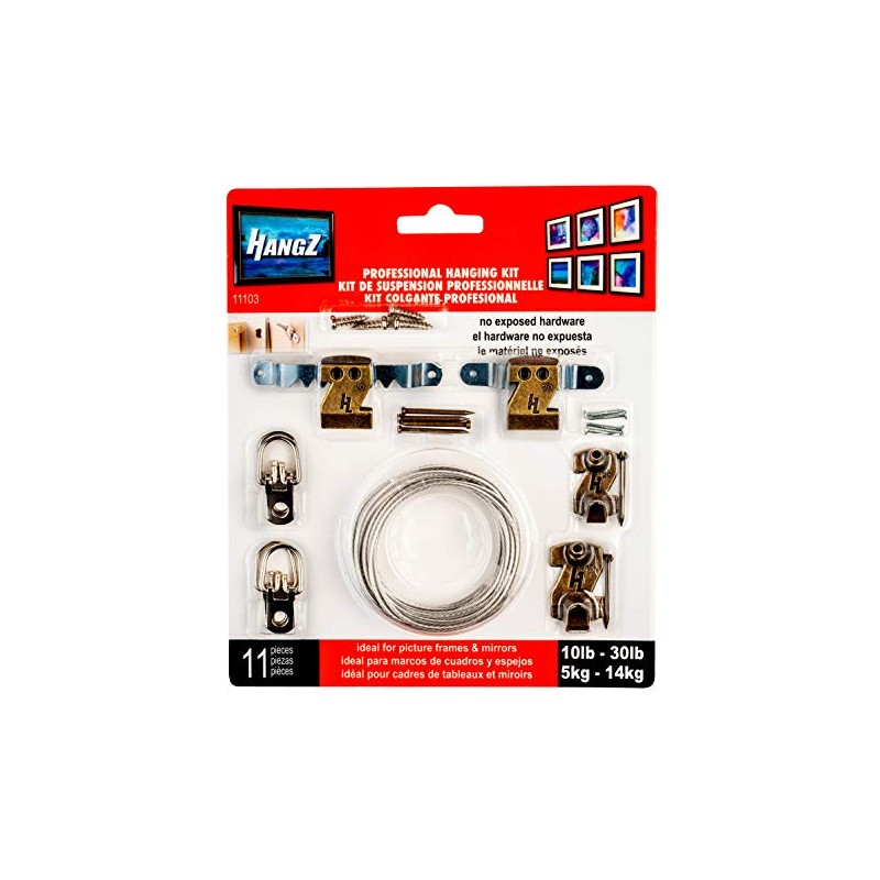 HangZ Professional Hanging Kit Picture 10lb-30lb 11103 Perfect for Multiple