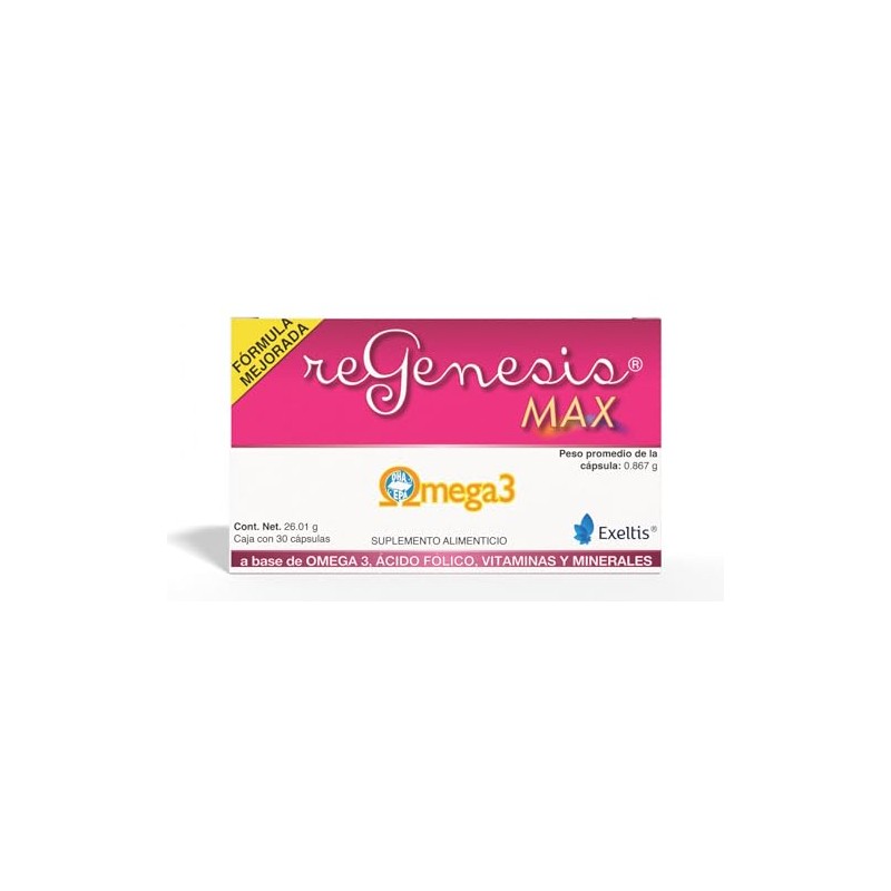 Regenesis Max Suplemento Alimenticio a base de Omega 3 (30