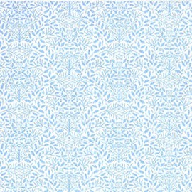 Melody Jane Dolls House Pale Blue White Acorns Wallpaper William Morris Design