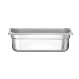 HENDI Gastronorm Container, Temperature Resistant from -40° to 300°C, Hot Air Oven, Fridge and Freezer, Chafing Dishes, Bain Marie, Stackable, 4L, GN 1/3, 325 x 176 x (H) 100 mm, Stainless Steel 18/10