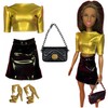 Eledoll Fashion Pack Red Carpet OSCARS GOLD GLAM Clothes Set