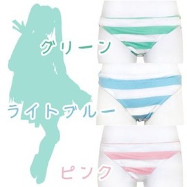 Shimapan (Banded Pans) Moe Moe Shimashima Pants - Blue Size M