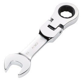 Draper 27969 HI-TORQ Metric Stubby Flexible Head Ratchet Combination Spanner, 13mm