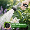 7-Funktionen Handbrause Garten, Metall Gartenbrause, Gartenschlauch Düse mit Verbindungen aus
