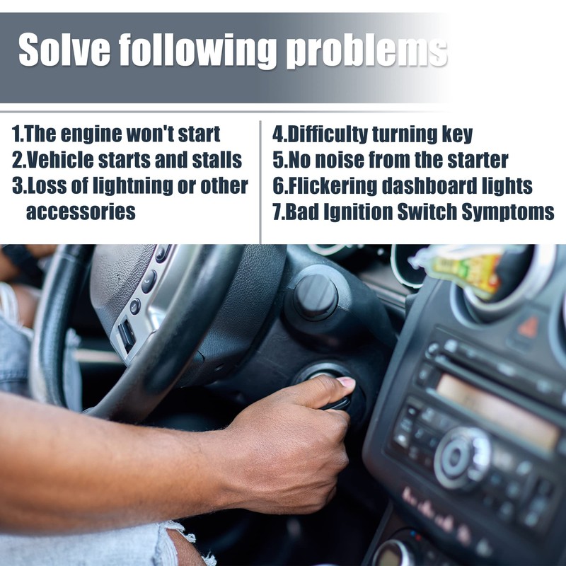 X AUTOHAUX Ignition Switch Lock Cylinder with Key UB3976290 Replace