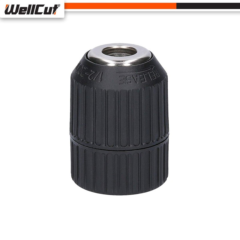 2-13MM Keyless Drill Chuck Adapter, 3-Jaw Drill Chuck 1/2"-20 UNF