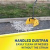 Quickie Debris Dustpan with Handle, Jumbo Debris Pan, Trash Collection