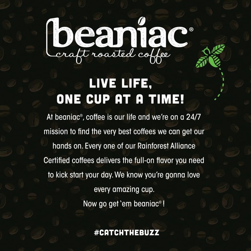 beaniac Organic Downtime Decaf Swiss Water Decaffeinated, Medium Roast, Single