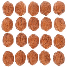 Healifty 20 X Mini Walnut Model Realistic Walnut Design Light Brown