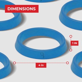 BSI Bowling Ball Cup – Premium 4-Inch Ball Holder, Cleaning, Polishing, & Display Cups, Compatible with a Range of Sports & Bowling Balls, Blue