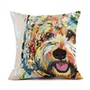 Redland Art Cute Pet Goldendoodle Frise Dog Pattern Throw Pillow