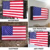 Outdoor TV Cover American Flag 60-65 Inch, 600D Waterproof and