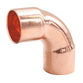 SOMATHERM FOR YOU - Copper Solder Elbow with Large Radius 90° - Double Female - For Copper Pipe Diameter 16 - Bag of 2 Small