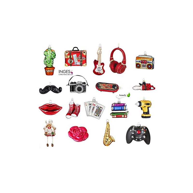 Inge-glas Christmas Tree Decoration Christmas Baubles Figurine