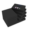 ZCZN Small Sticky Notes, 1.5in x 2in, 100 Sheets/Pad, 10 Pads/Pack, Black
