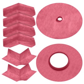 8 Pack Waterproofing Seal Kit Shower 4 Inside 2 Pcs Outside Waterproofing Seamless Membrane 2 Pcs Pipe Valve Gasket Polyethylene Coner for Bathroom Walls Steam Room Surrounds Valve Shower Head