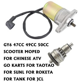 Motorsupermarkets GY6 Starter 47cc 49cc ATV Chinese Go Karts Scooter Moped for Taotao 50cc Bendix