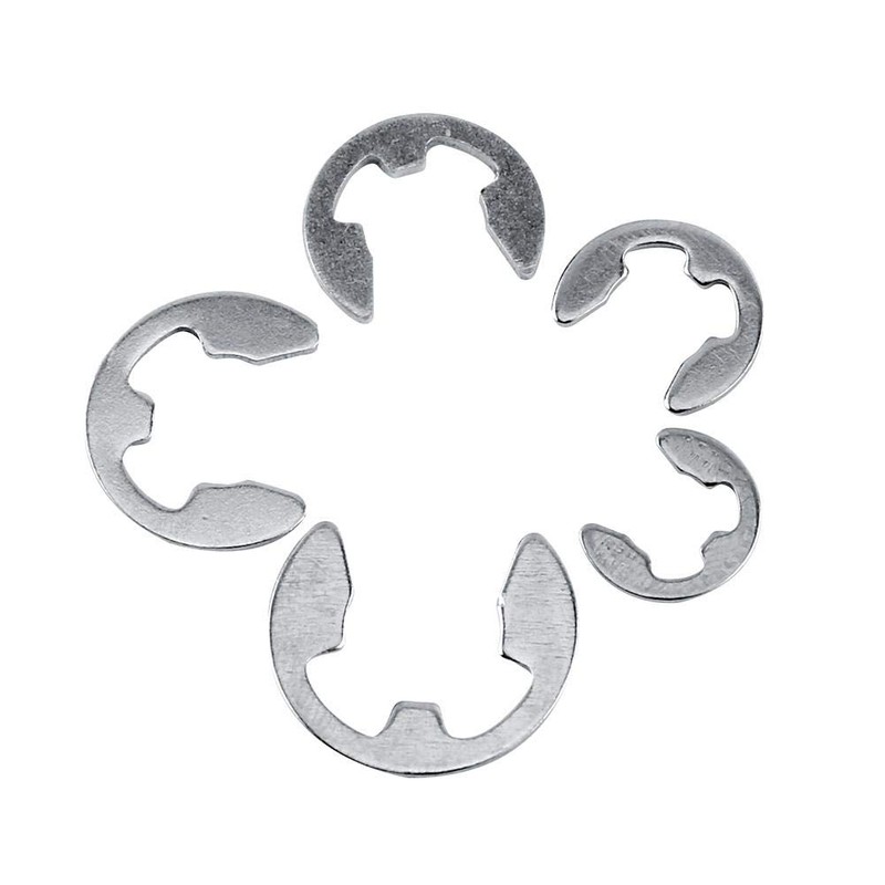 Akozon Retaining Ring Set, E Clip Replacement Set, 120 Pieces,