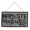 14cm Fair Trade Nepalese Stone Om Sign Namaste Stone Sign
